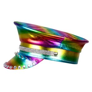 Mütze Rocker Style Regenbogen