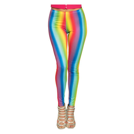 Leggings stretch rainbow Damen L/XL