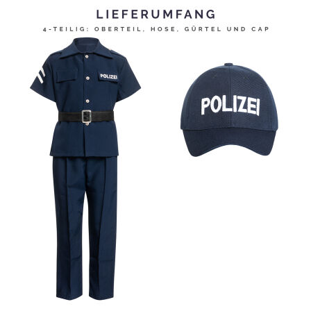 Polizei Kinder Kostüm