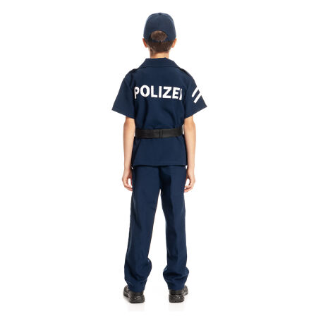 Polizei Kostüm Kinder mit Cap 152