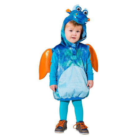 Drachen Kinderkostum blau Kinder 104