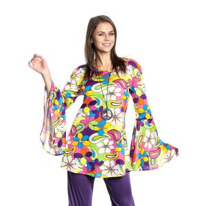 Hippie Oberteil Frau bunt 36-38