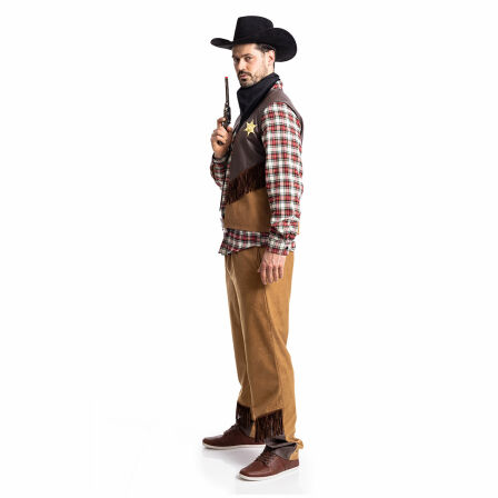 Cowboy Kostüm Herren mit Hut 60-62