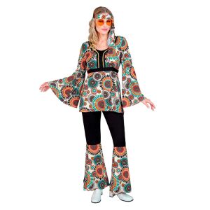 60er Jahre Hippie Kostüm Retro Damen