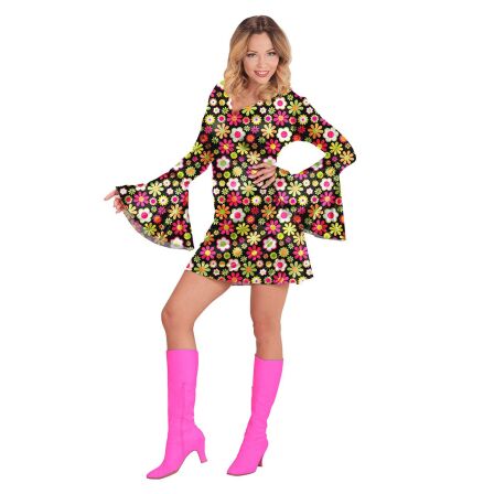 Flower Power 60er Jahre Kleid Damen