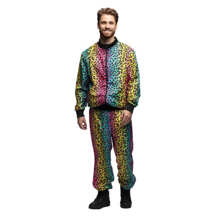 Trainingsanzug Leopard Regenbogen Herren