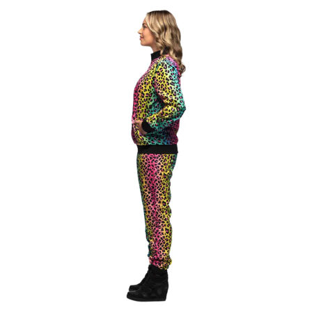 Trainingsanzug Leopard Regenbogen Damen