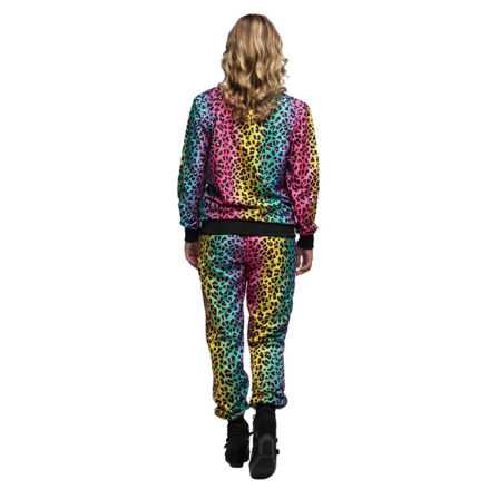 Trainingsanzug Leopard Regenbogen Damen