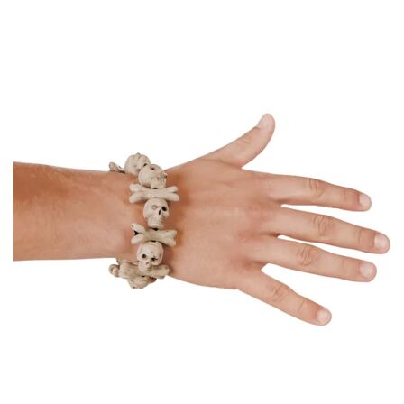 Totenkopf Knochen Armband Erwachsene