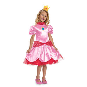 Prinzessin Peach Kostüm Super Mario Kinder