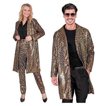 Leoparden Pailletten Mantel Unisex Erwachsene