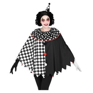 Poncho Harlekin Damen