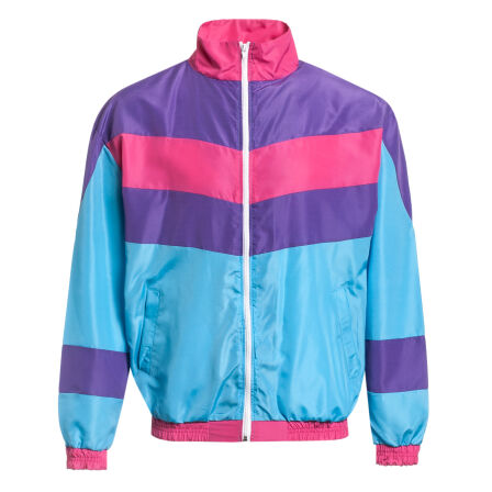 80er Trainingsanzug Herren Lila-Pink