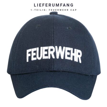 Cap Feuerwehr Kinder blau