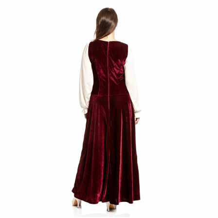 Mittelalter-Kleid Damen bordeaux Größe 36-38