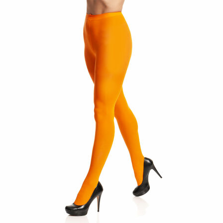 Blickdichte Strumpfhose Damen Orange