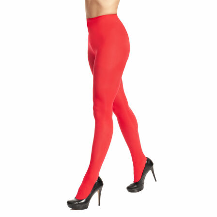 Blickdichte Strumpfhose Damen Rot