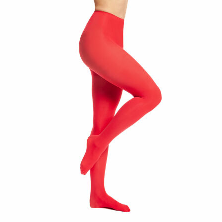 Strumpfhose Damen blickdicht Rot