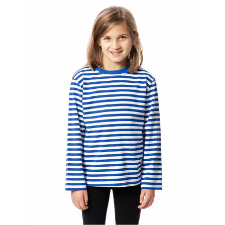 Ringelshirt Kinder langarm blau-weiß 164